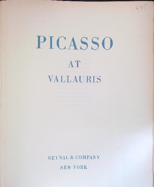 Picasso at Vallauris - copertina