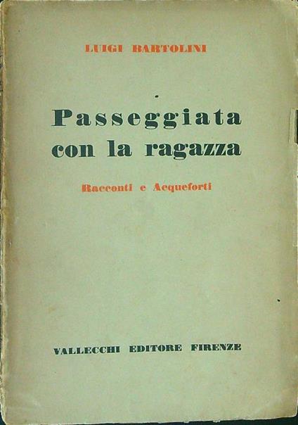 Passeggiata con la ragazza - Luigi Bartolini - copertina