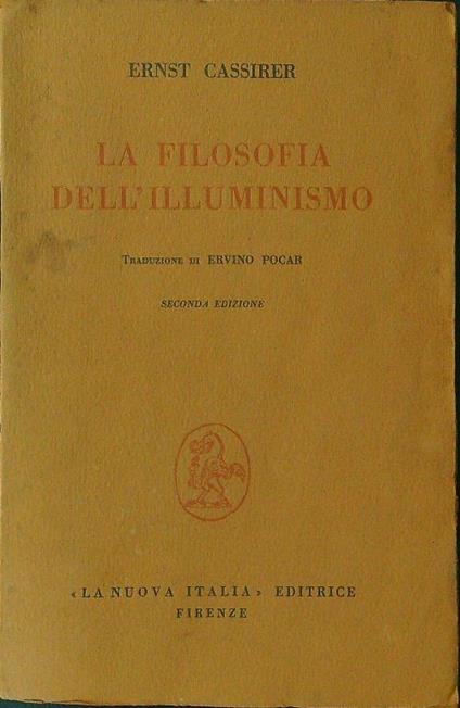 La  filosofia dell'illuminismo - Ernst Cassirer - copertina