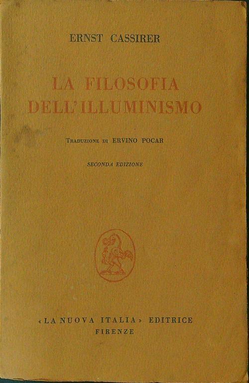 La  filosofia dell'illuminismo - Ernst Cassirer - copertina