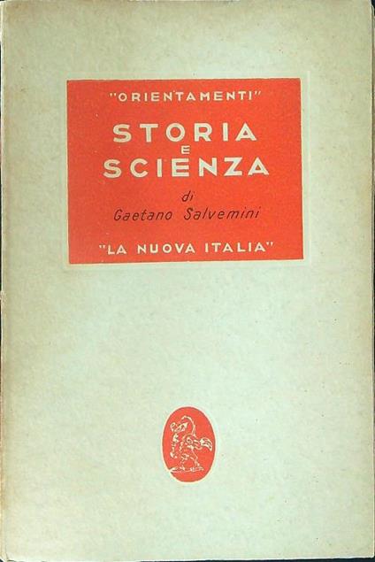 Storia e scienza - Gaetano Salvemini - copertina