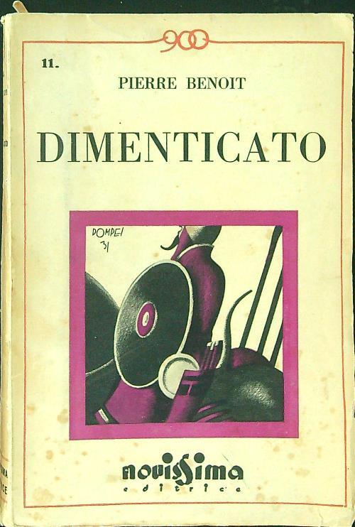 Dimenticato - Pierre Benoit - copertina