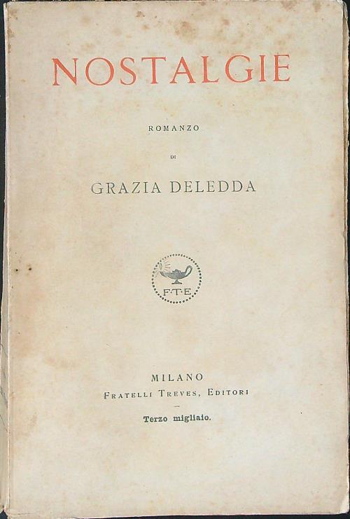 Nostalgie - Grazia Deledda - copertina