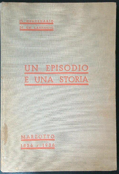 Un  episodio e una storia - copertina