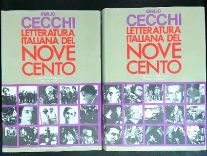 Letteratura Italiana del Novecento 2 vv - Emilio Cecchi - copertina