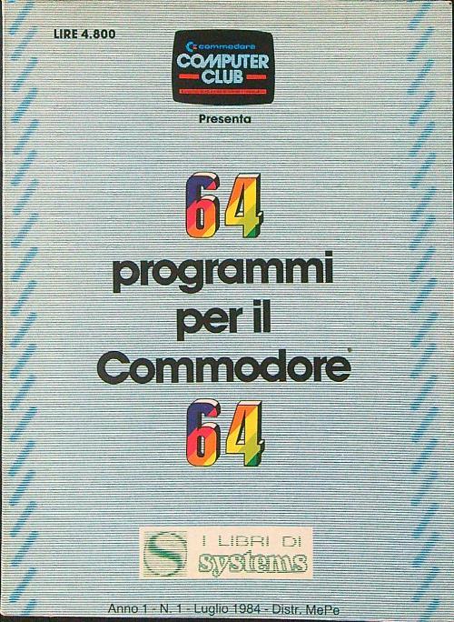 64 programmi per il Commodore 64 - copertina