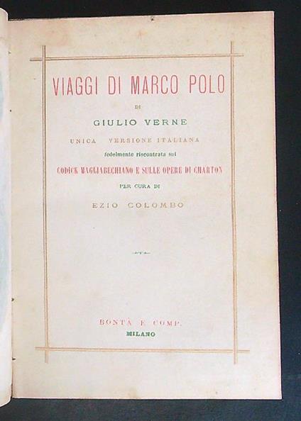 Marco Polo - Giulio Verne - copertina