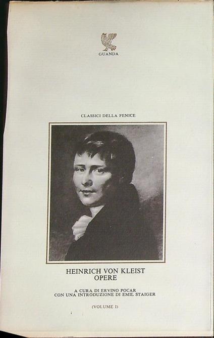 Opere Vol 1 - Heinrich von Kleist - copertina