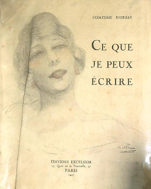 Ce que je peux ecrire (Memoires)  - Francesca de Villarosa - copertina