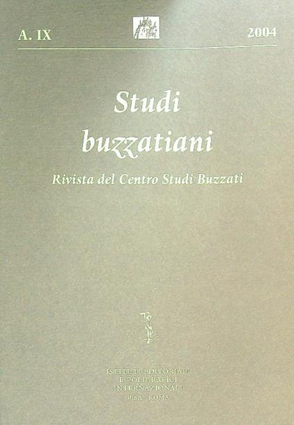 Studi buzzatiani Anno IX/2004 - copertina