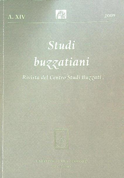 Studi buzzatiani Anno XIV/2009 - copertina