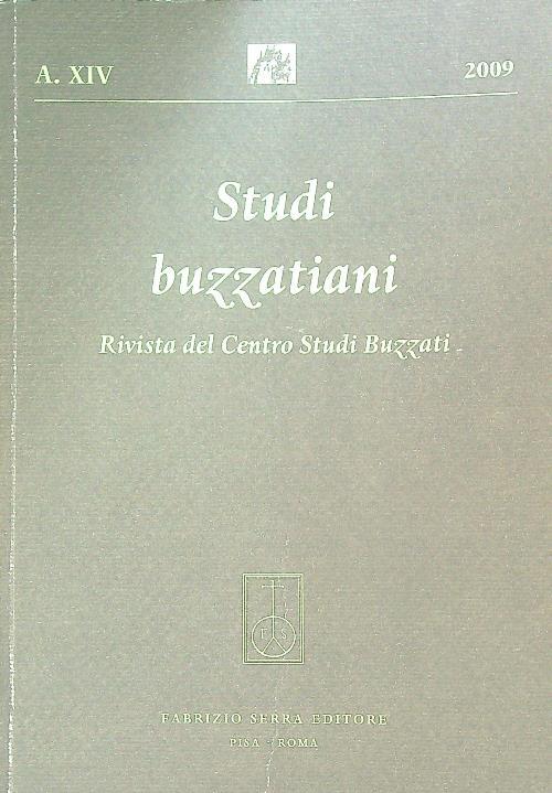 Studi buzzatiani Anno XIV/2009 - copertina
