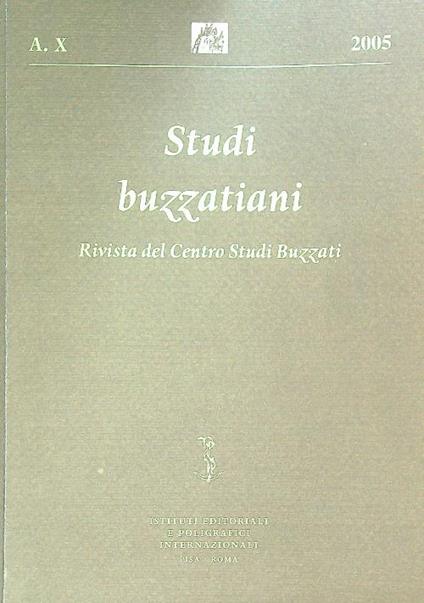 Studi buzzatiani Anno X/2005 - copertina