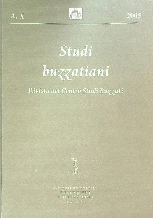 Studi buzzatiani Anno X/2005 - copertina