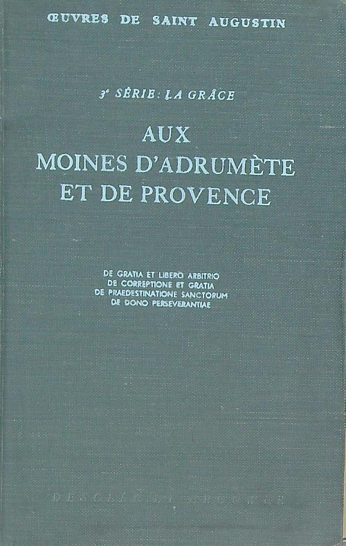 Aux moines d'Adrumete et de Provence  - copertina