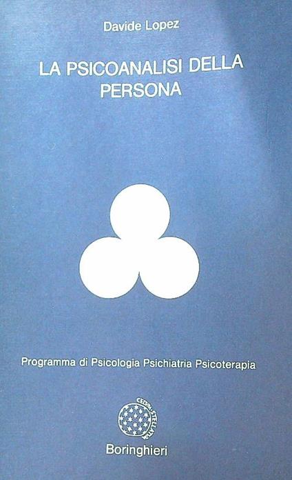 La psicoanalisi della persona   - Davide Lopez - copertina
