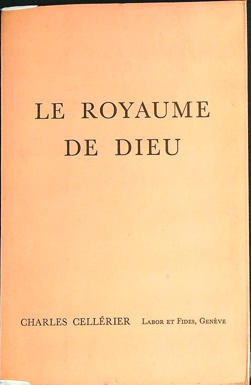 Le Royaume De Dieu  - Charles Cellerier - copertina