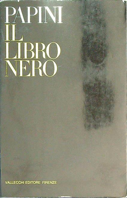 Il libro nero   - Giovanni Papini - copertina