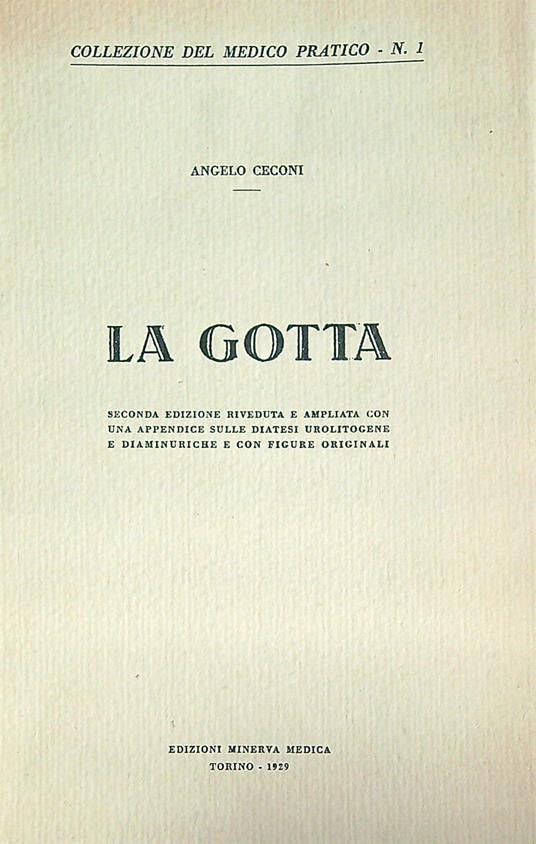 La gotta - Angelo Ceconi - copertina