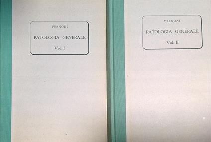 Patologia generale 2vv - G. Vernoni - copertina