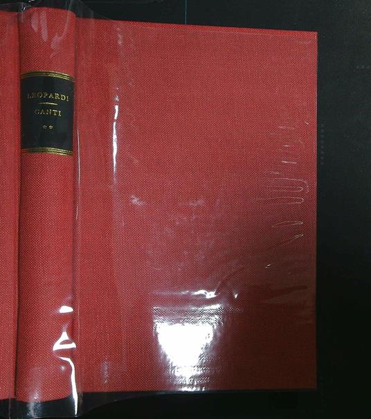 Canti vol 2 - Giacomo Leopardi - copertina