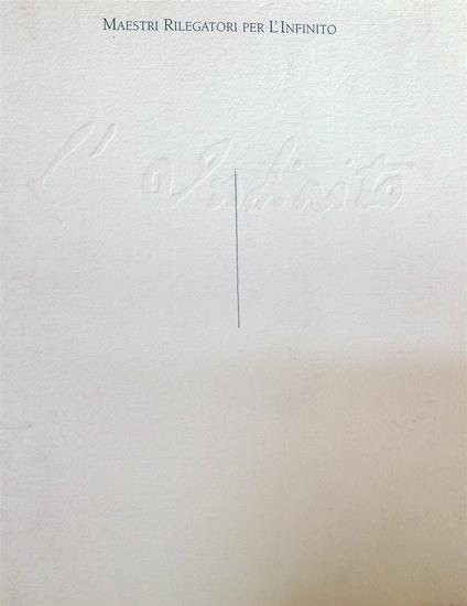 Maestri rilegatori per l'infinito - copertina