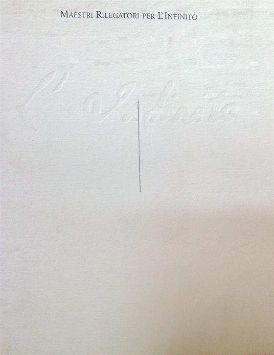 Maestri rilegatori per l'infinito - copertina