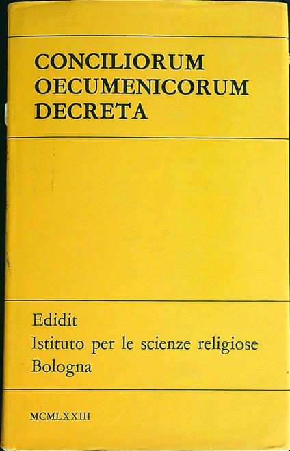 Conciliorum oecumenicorum decreta - copertina