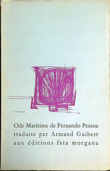 Ode Maritime - Fernando Pessoa - copertina