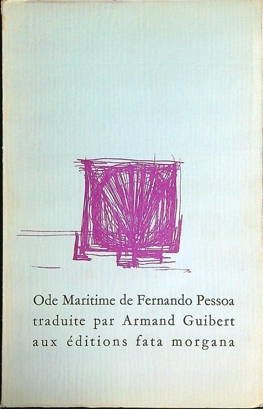 Ode Maritime - Fernando Pessoa - copertina