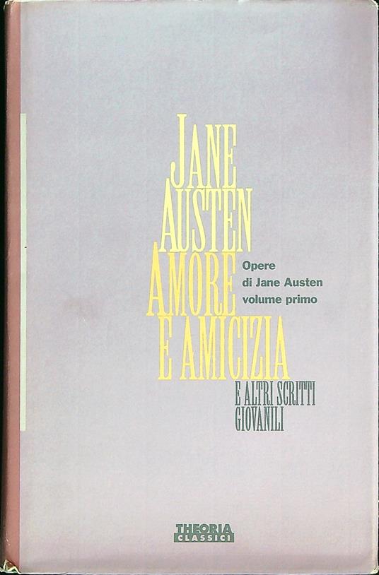 Amore e amicizia - Jane Austen - copertina
