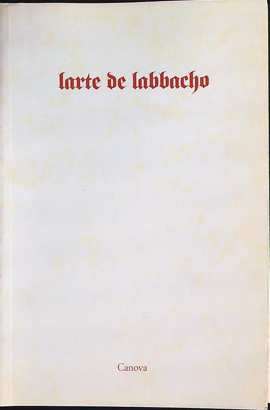 Larte de labbacho - copertina