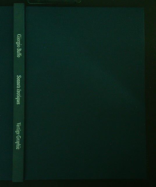 Sonnets érotiques - Giorgio Baffo - copertina