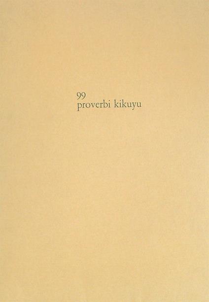 99 Proverbi Kikuyu - copertina