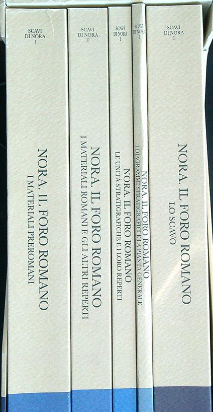 Nora. Il foro romano 4vv in 5 tomi - copertina