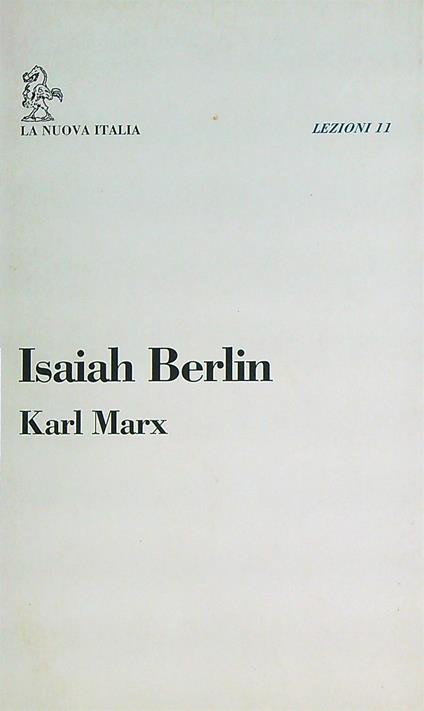 Karl Marx - Isaiah Berlin - copertina