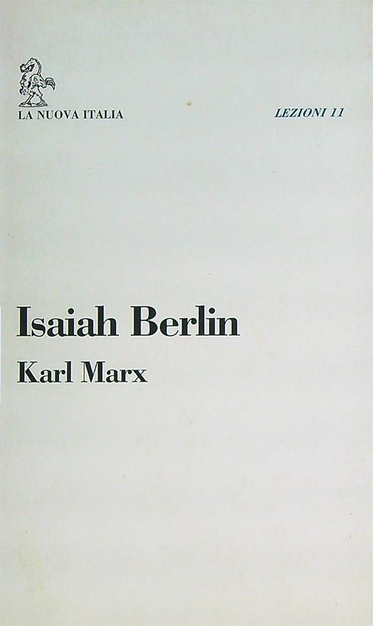 Karl Marx - Isaiah Berlin - copertina