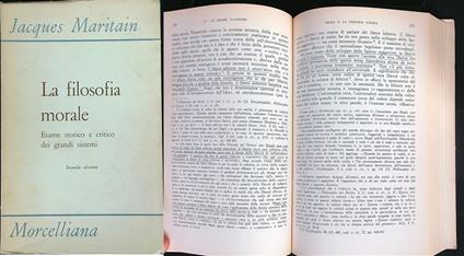 La Filosofia morale - Jacques Maritain - copertina