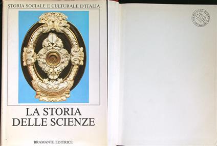 La storia delle scienze - copertina