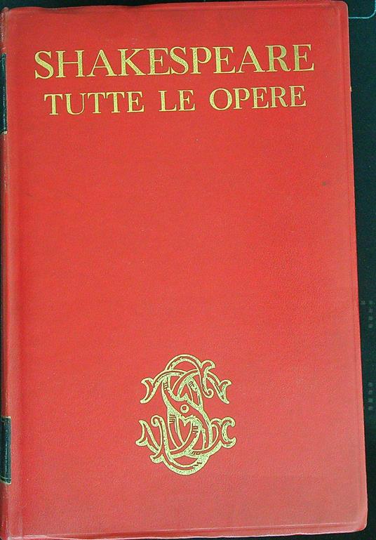 Tutte le opere - Shakespeare - copertina
