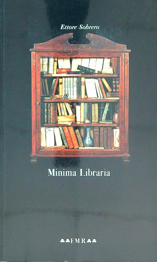 Minima libraria - Ettore Sobrero - copertina