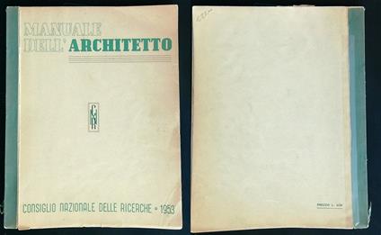 Manuale dell'architetto - copertina