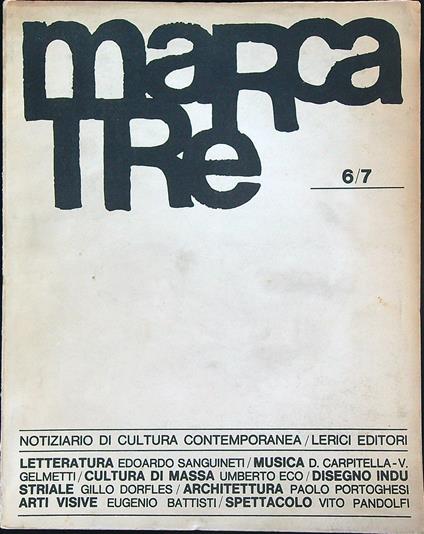 Marcatre 6/7 - copertina