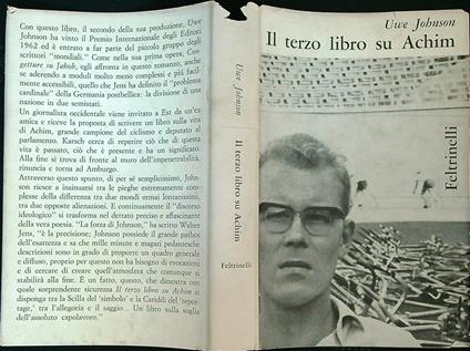 Il terzo libro su Achim - Uwe Johnson - copertina