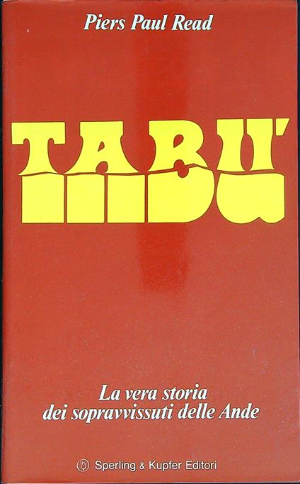 Tabù - Piers Paul Read - copertina