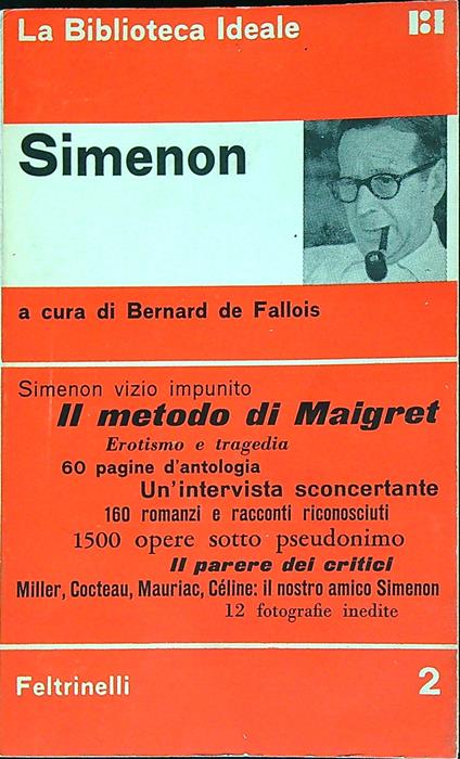 Simenon - Bernard de Fallois - copertina