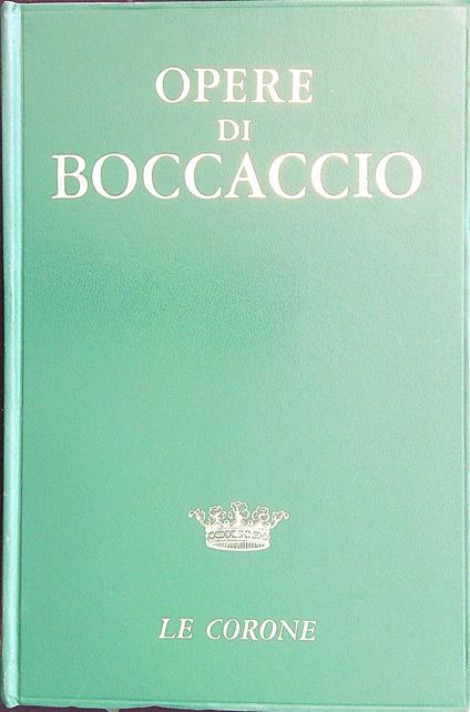 Opere - Boccaccio - copertina