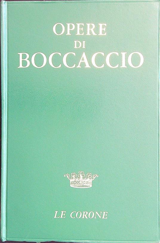Opere - Boccaccio - copertina