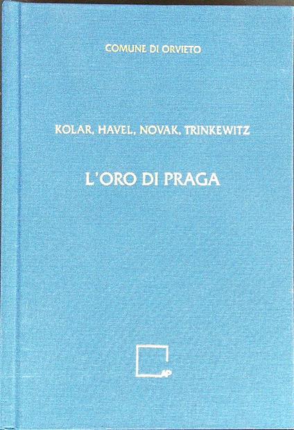L' oro di Praga - copertina