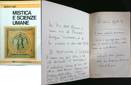 Mistica e scienze umane - copertina